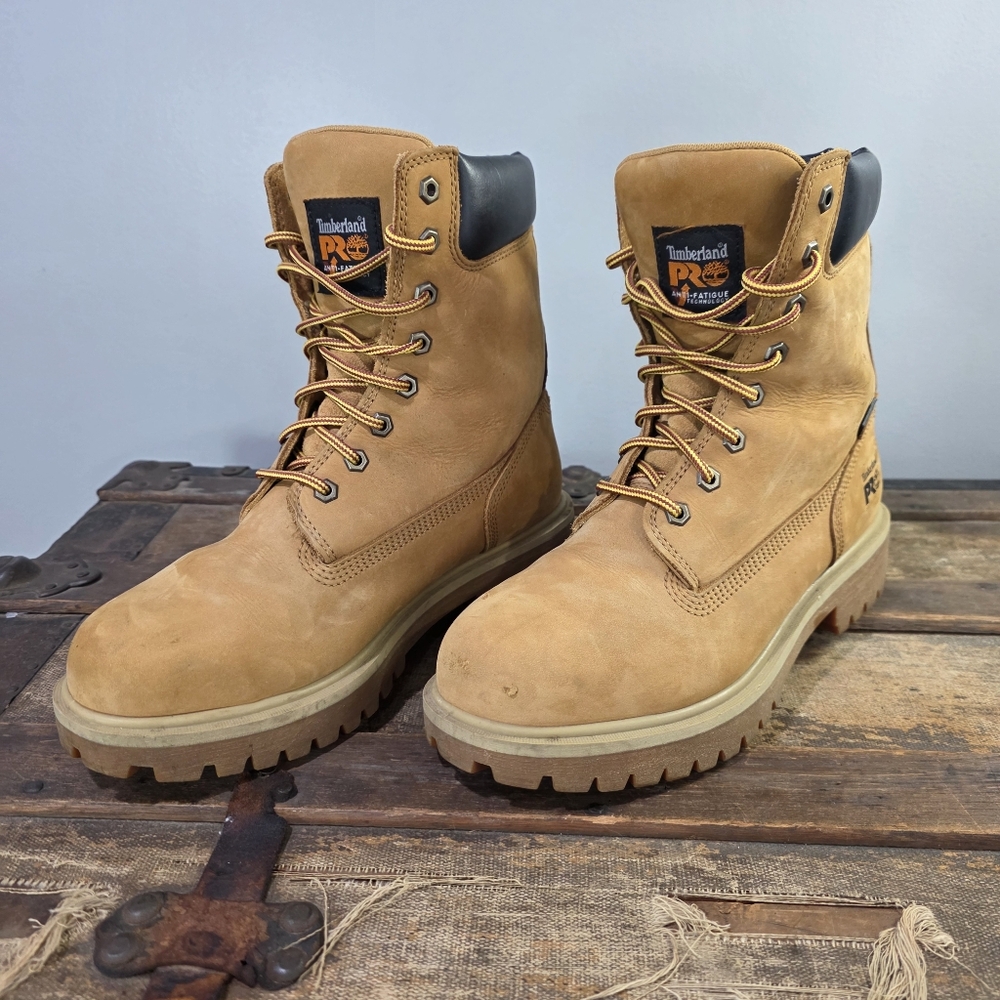Timberland PRO Direct Attach Nubuck Steel Toe Waterproof Work Boots ASTM EH. 9W - Picture 3 of 14